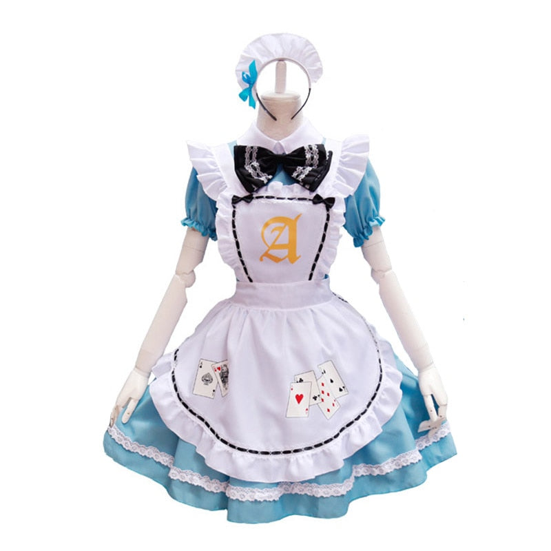 Alice Blue Poker Maid Dress Alice Blue Poker Maid Dress
