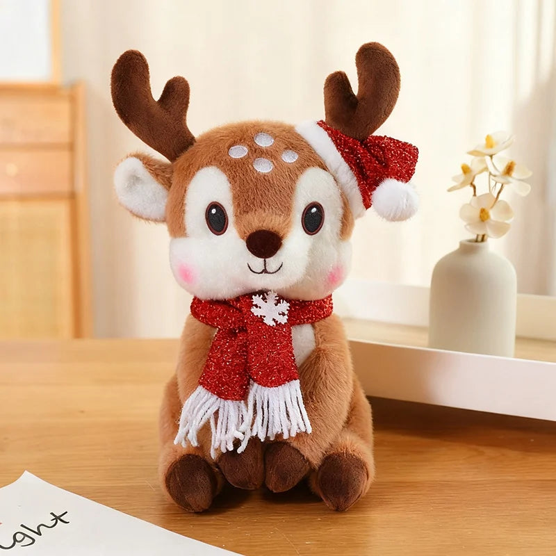 Kawaii Christmas Deer Plush