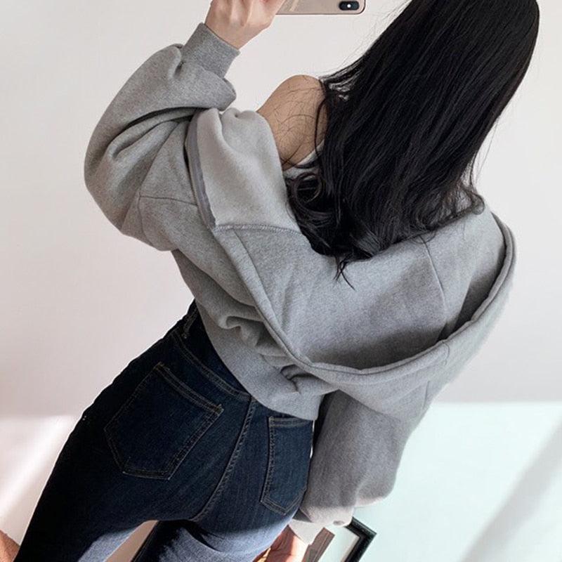 Crop Top Hoodies - Hoodie - Femboy Fatale