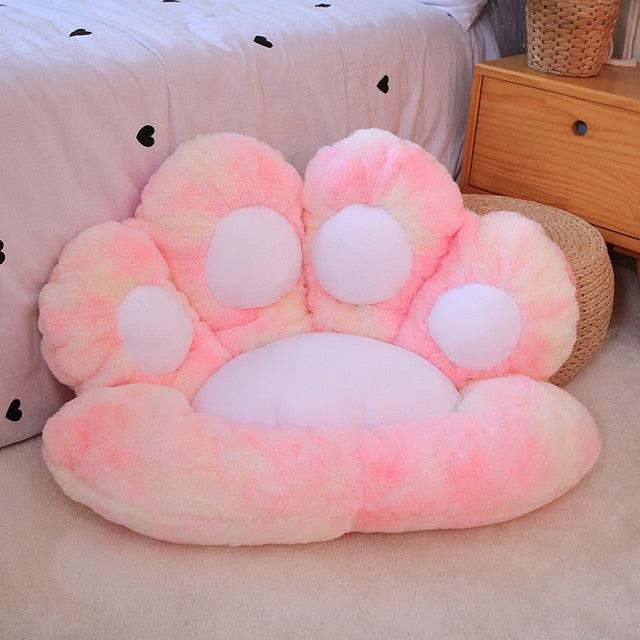 Cat Paw Pillow - 70cm x 60cm / Multicolor Pink Pillow - Femboy Fatale