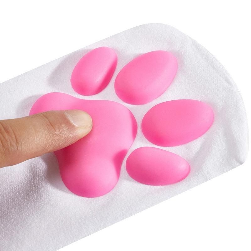 Cat Paw Thigh High Socks - Socks - Femboy Fatale