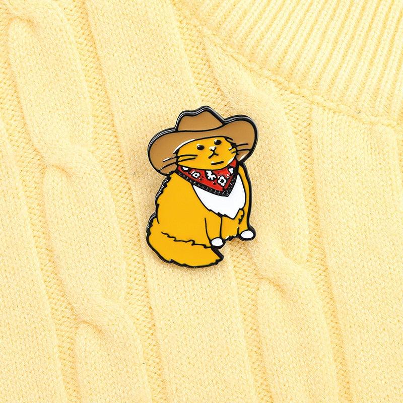 Cowboy Cat Pin - Femboy Fatale