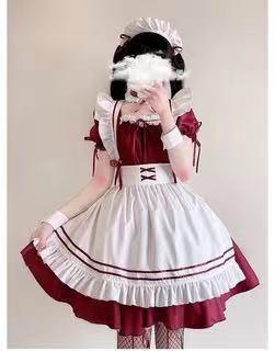 Maid Outfit - Red Wine / S Costume - Femboy Fatale