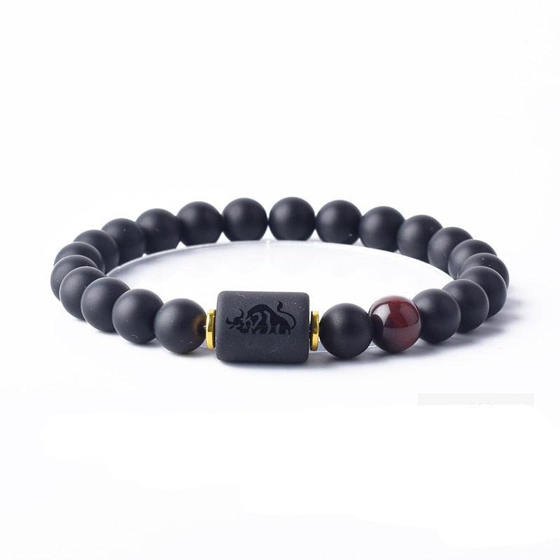 Zodiac Bead Bracelet - Taurus / 17cm (6.69inch) Bracelet - Femboy Fatale