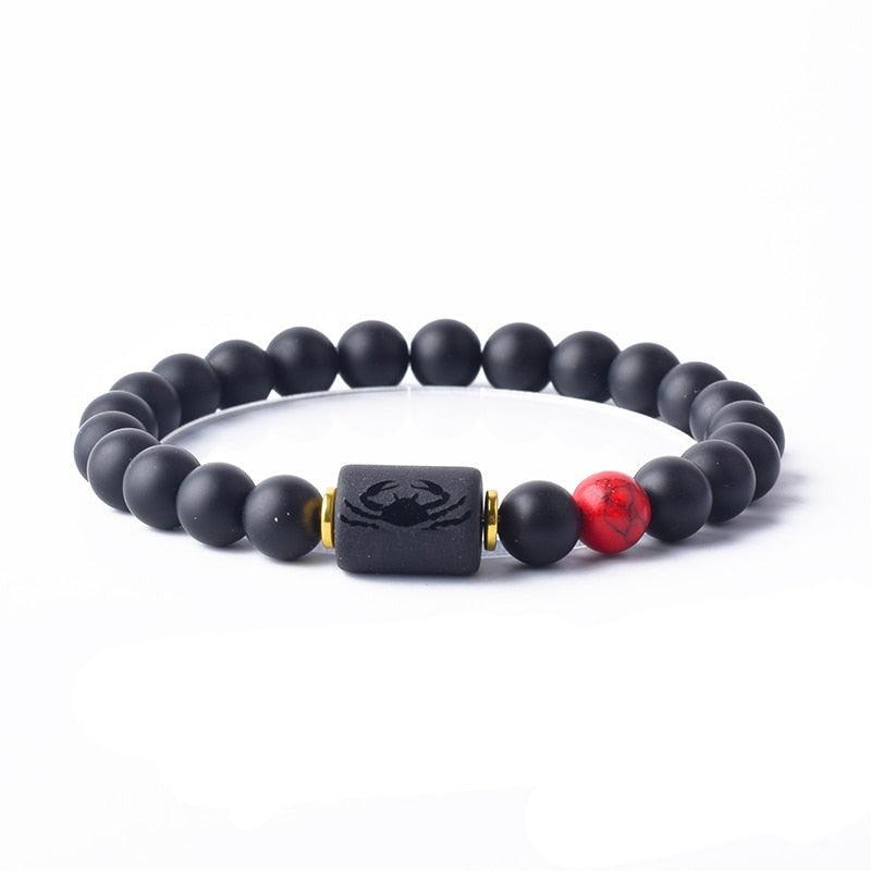 Zodiac Bead Bracelet - Cancer / 17cm (6.69inch) Bracelet - Femboy Fatale
