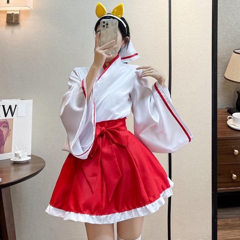 Shrine Maiden Outfit - S Cosplay Set - Femboy Fatale