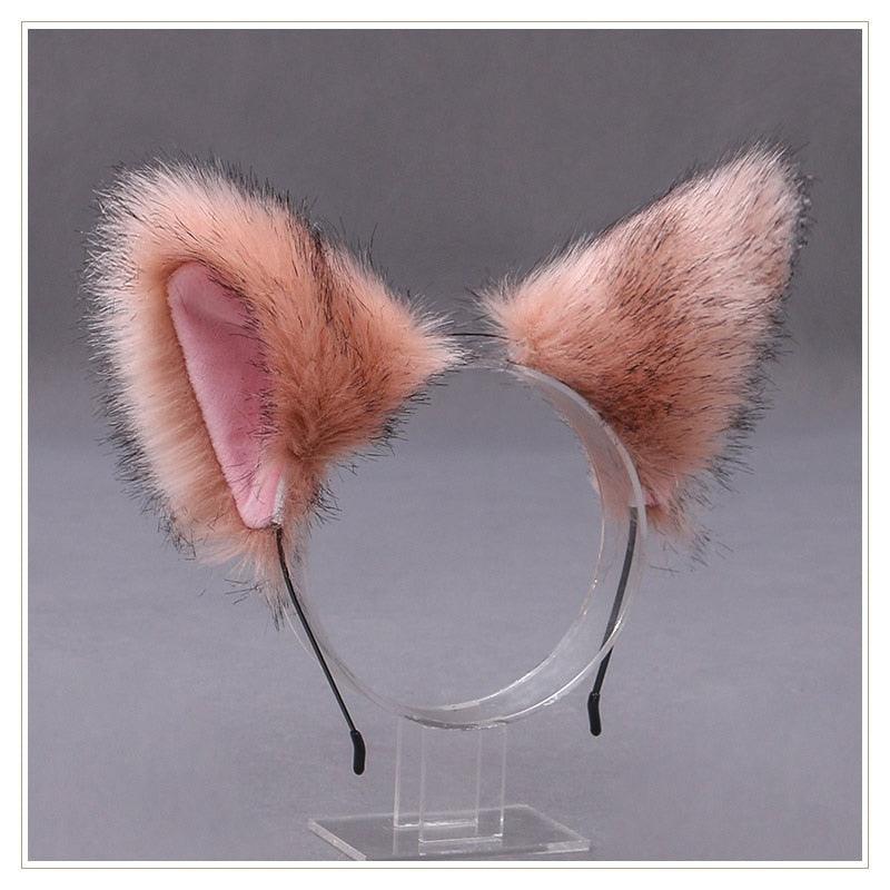 Simple Cat Ears Headband - Pink Pattern Headband - Femboy Fatale