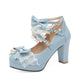 Lolita Heels - Light Blue / 3 Shoes - Femboy Fatale