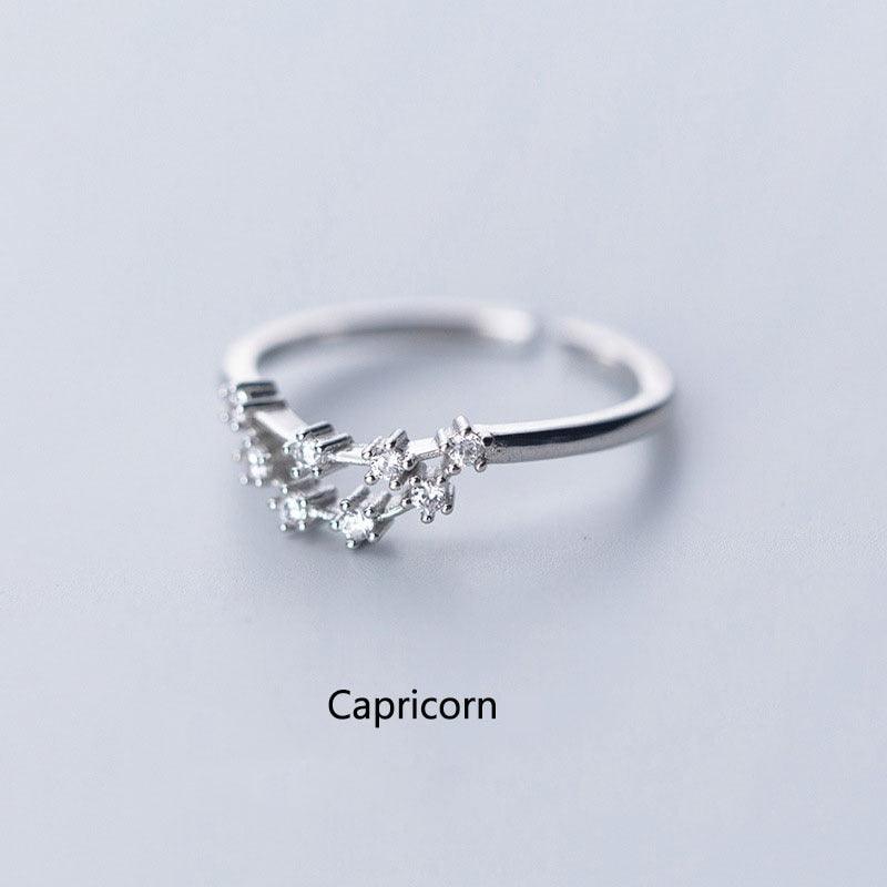 Zodiac Constellation Minimalist Ring - Capricorn Ring - Femboy Fatale