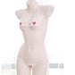 Japanese Nurse Heart Micro Bikini Collection - apparel - Femboy Fatale