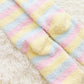 Soft Coral Fleece Striped Socks Collection