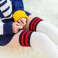 Soft Coral Fleece Striped Socks Collection