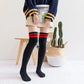 Soft Coral Fleece Striped Socks Collection