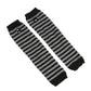 Striped Arm Warmer Collection - Black & Gray Arm Warmers - Femboy Fatale