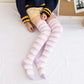 Soft Coral Fleece Striped Socks Collection