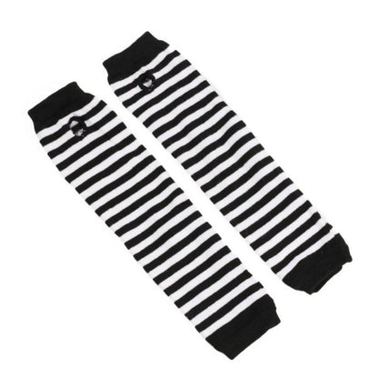 Striped Arm Warmer Collection - Black & White Arm Warmers - Femboy Fatale