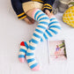 Soft Coral Fleece Striped Socks Collection