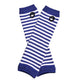 Striped Arm Warmer Collection - Blue & White Arm Warmers - Femboy Fatale