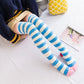 Soft Coral Fleece Striped Socks Collection