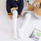 Soft Coral Fleece Striped Socks Collection