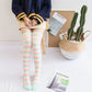 Soft Coral Fleece Striped Socks Collection