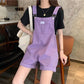 Purple and Black Rompers - Rompers - Femboy Fatale