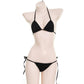 Plain Bikini Set - Black - Femboy Fatale