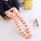 Soft Coral Fleece Striped Socks Collection