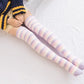 Soft Coral Fleece Striped Socks Collection