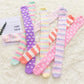 Soft Coral Fleece Striped Socks Collection