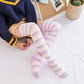 Soft Coral Fleece Striped Socks Collection