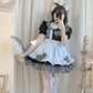 Japanese Plaid Lolita Maid Dress - Dress - Femboy Fatale