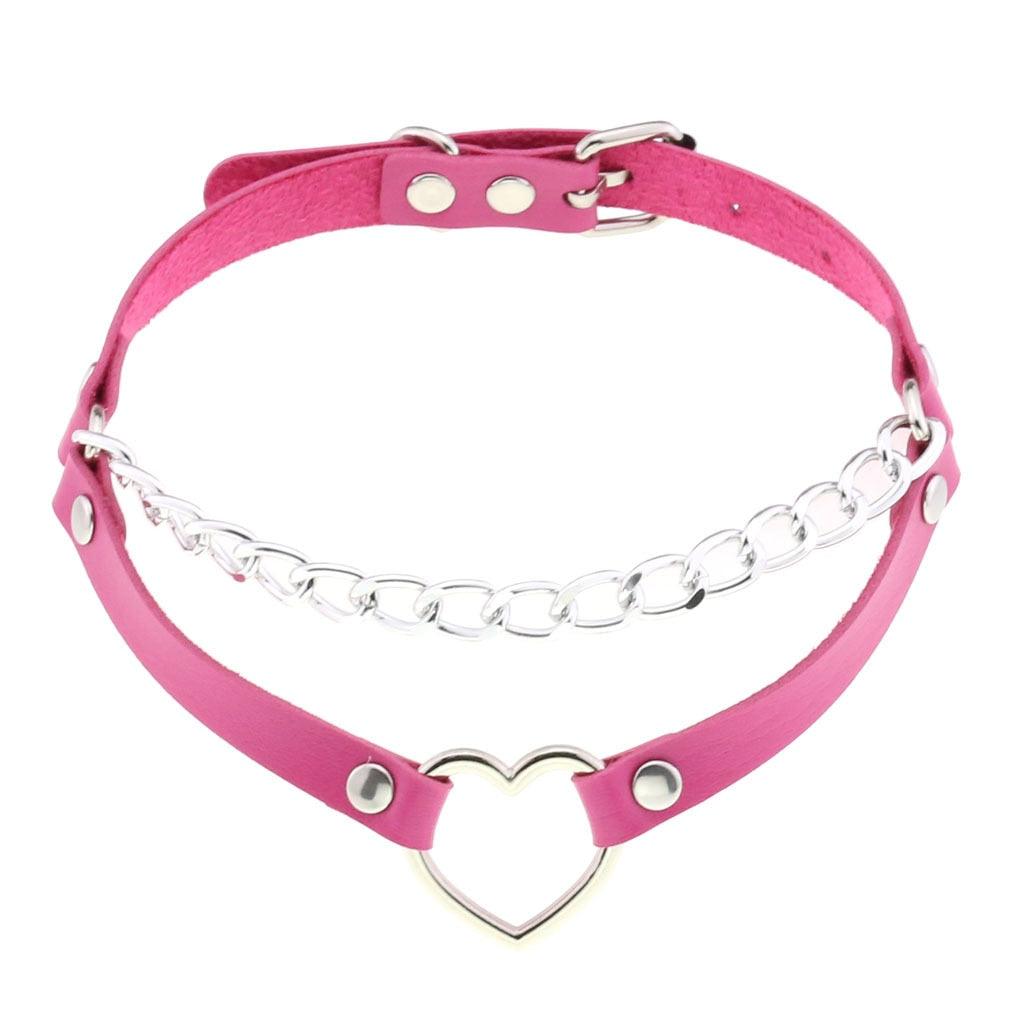 Rose Leather Choker Collection - 4 Choker - Femboy Fatale
