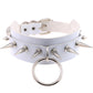 Harajuku White Leather Choker Collection - 11 Apparel - Femboy Fatale