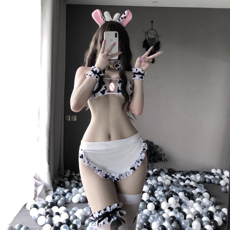 Cow Bikini Cowkini Outfit Cow Bikini Cowkini Outfit