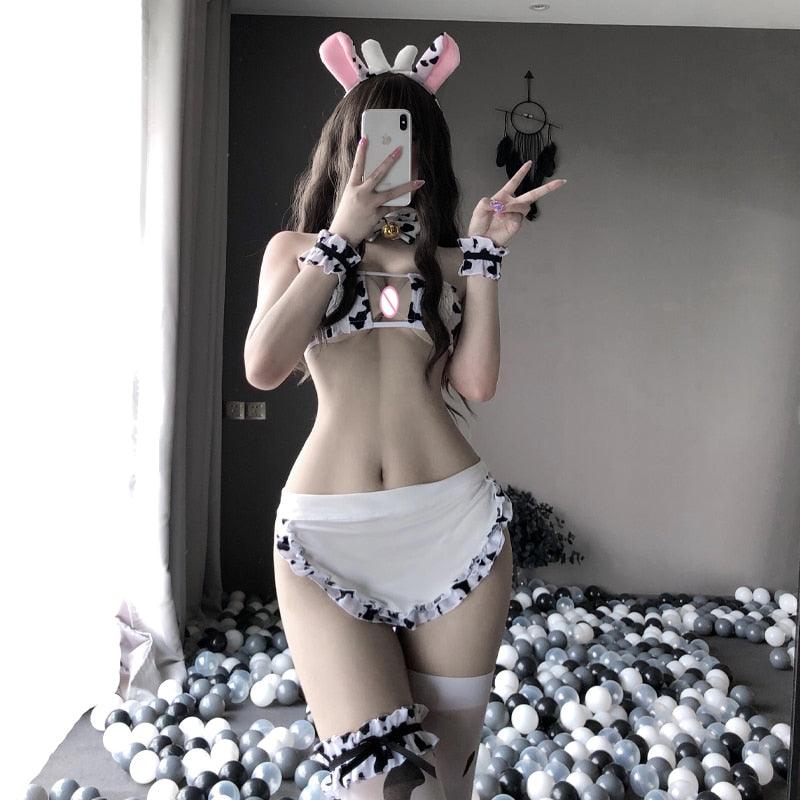 Cow Bikini Cowkini Outfit - Bikini - Femboy Fatale