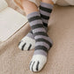 Cat Paw Print Plush Socks