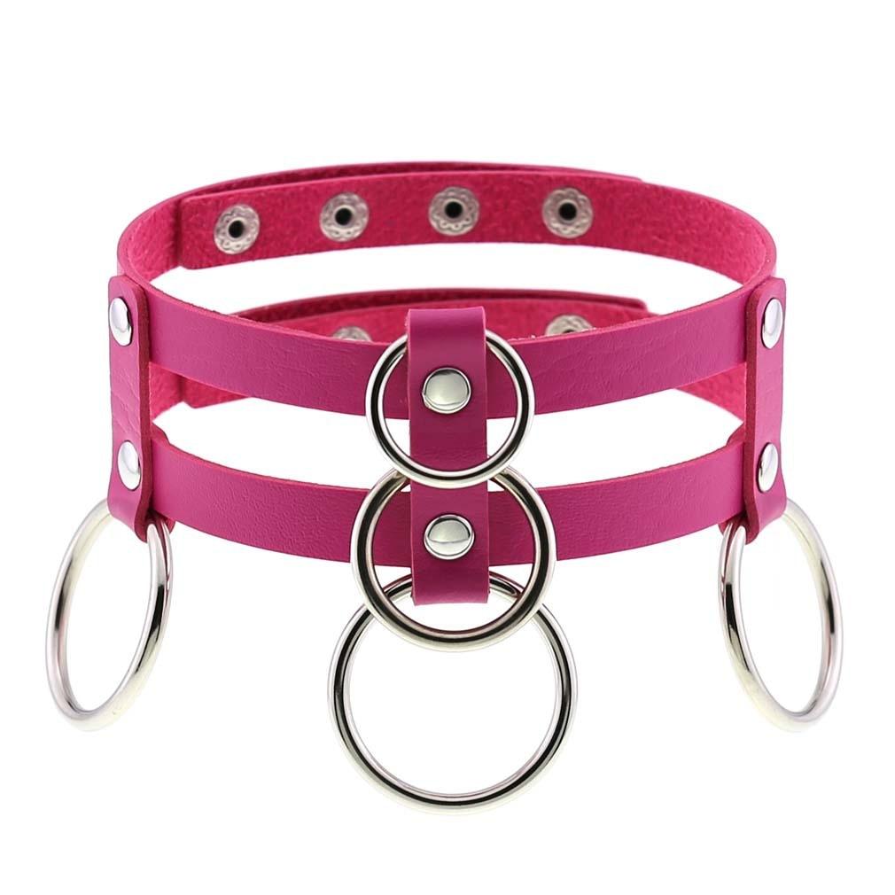 Rose Leather Choker Collection - Choker - Femboy Fatale