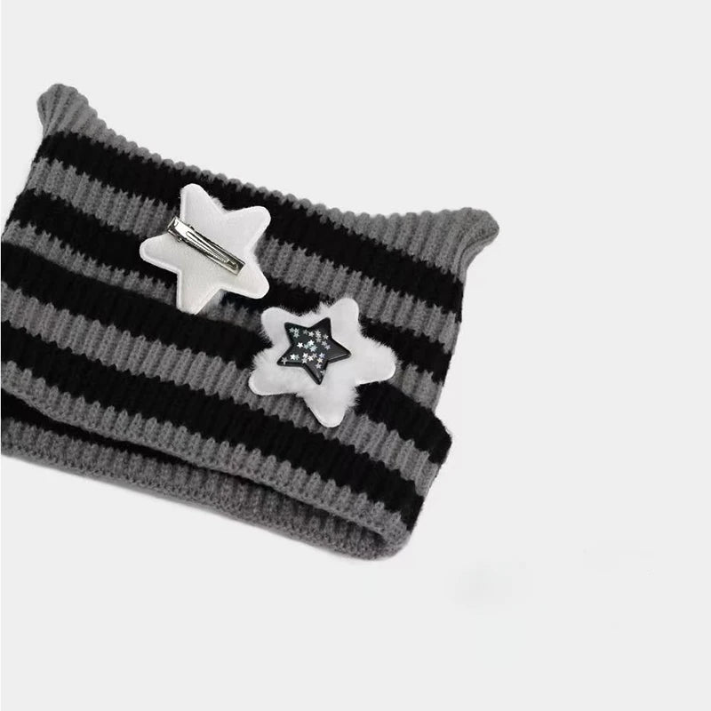Striped Cat Ears Beanie Collection