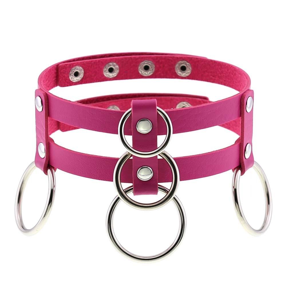 Rose Leather Choker Collection - 24 Choker - Femboy Fatale