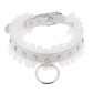 Harajuku White Leather Choker Collection - Apparel - Femboy Fatale