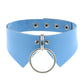 Harajuku Sky Blue Leather Choker Collection - 20 Apparel - Femboy Fatale