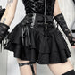 Goth Cross Layered Mini Skirt