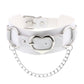 Harajuku White Leather Choker Collection - 18 Apparel - Femboy Fatale