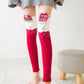 Kawaii Striped Animal Thigh High Socks - Santa (Leg Warmers) Apparel - Femboy Fatale