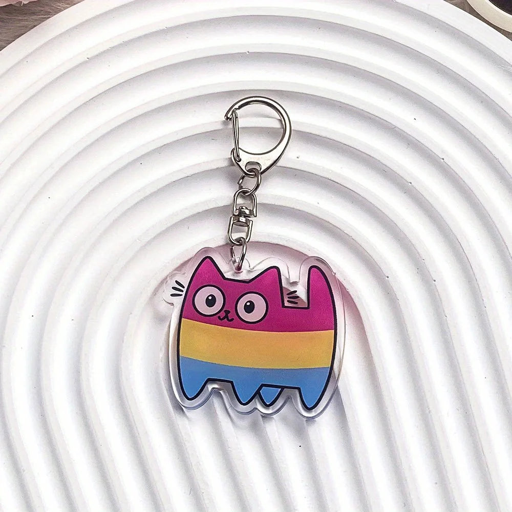 Pride Cat Keychain Collection