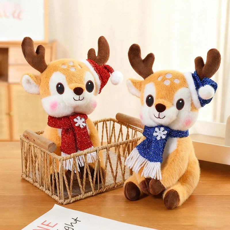 Kawaii Christmas Deer Plush