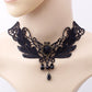 Gothic Black Lace Choker Collection - Necklace - Femboy Fatale