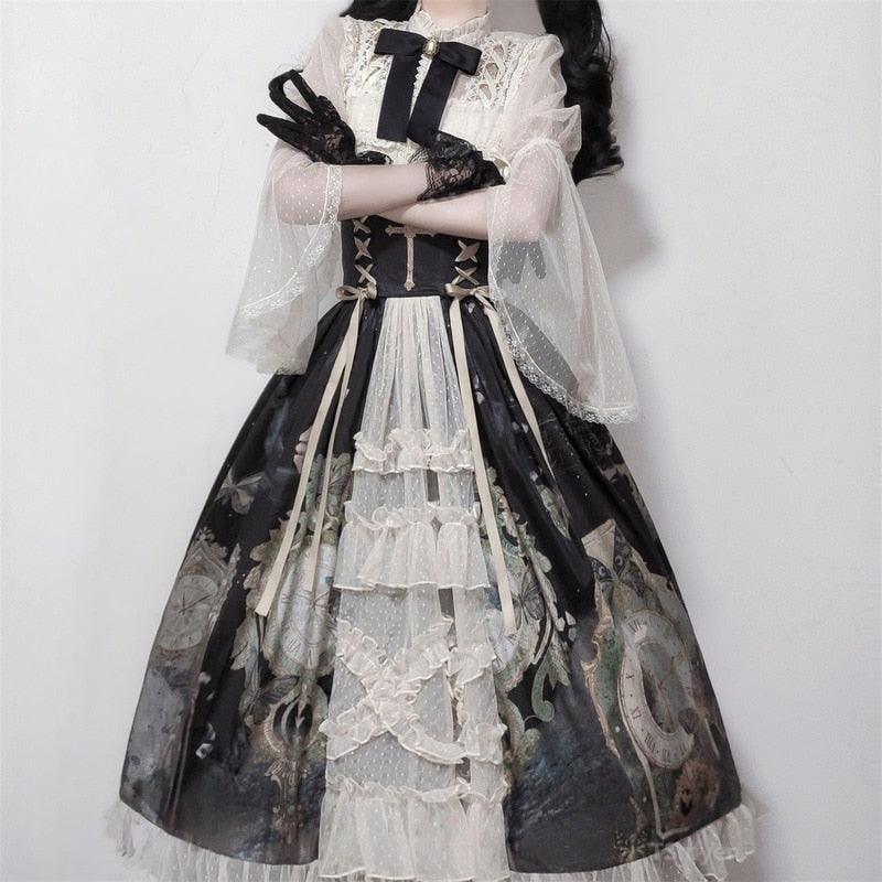 Victorian Gothic Lolita Dress - Dress - Femboy Fatale