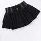 Goth Cross Layered Mini Skirt